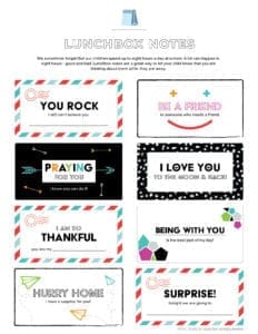 lunchbox notes for kids