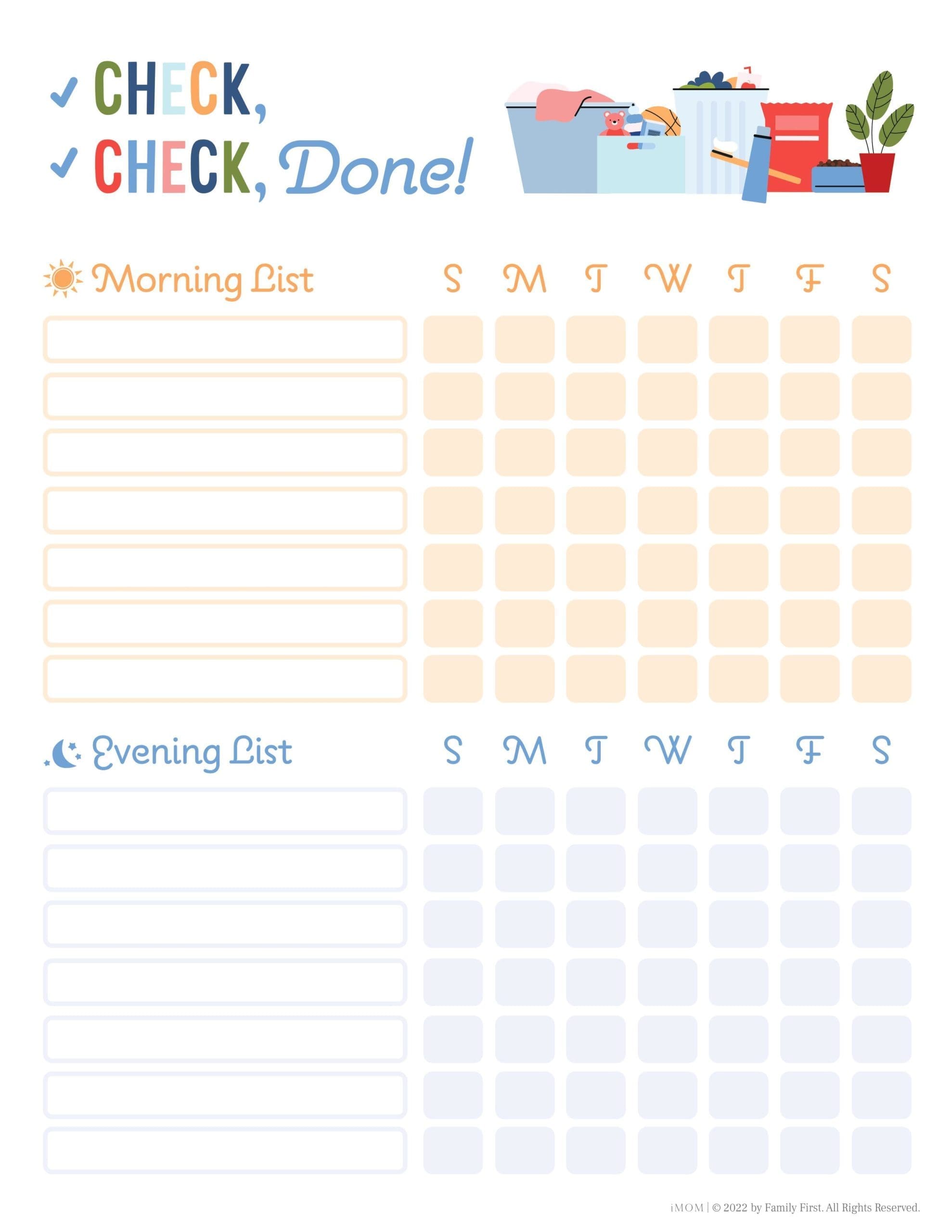 kids checklist