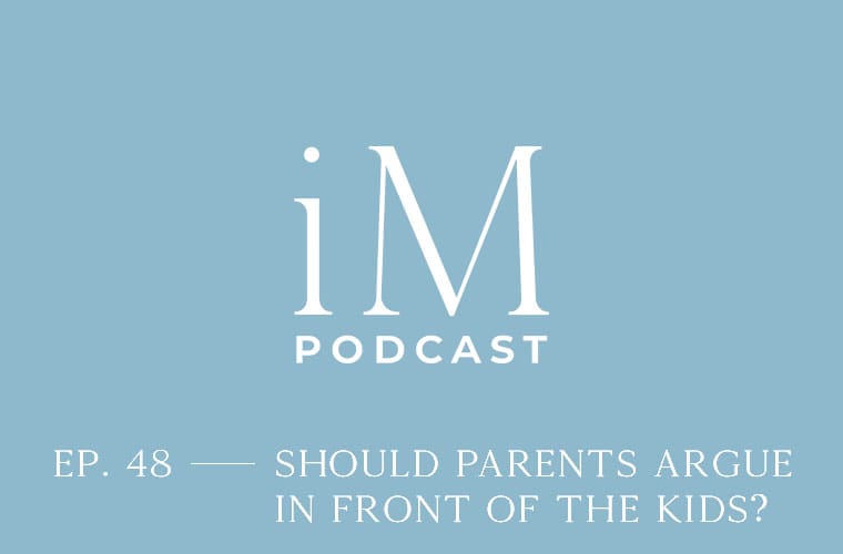 should parents argue in front of the kids