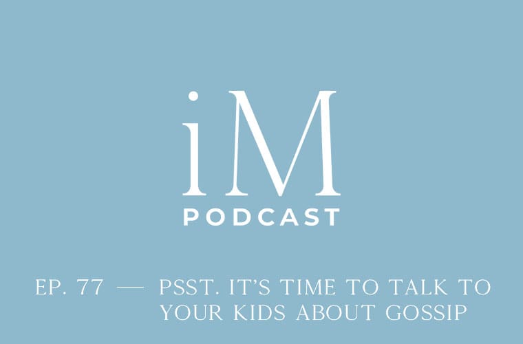 talking to kids about gossip