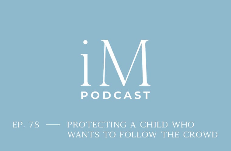 child who wants to follow the crowd
